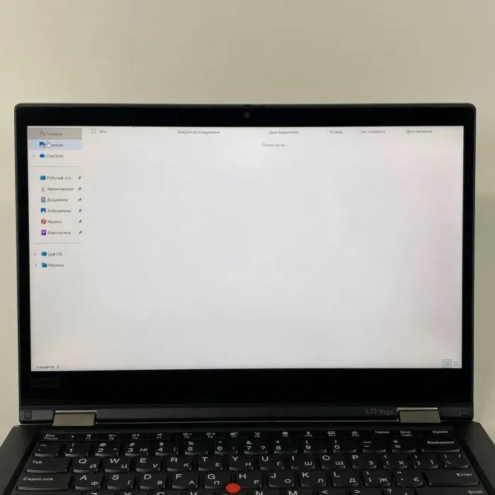 Ноутбук Б-клас Lenovo ThinkPad L13 Yoga / 13.3" (1920x1080) IPS Touch / Intel Core i5-10210U (4 (8) ядра по 1.6 - 4.2 GHz) / 16 GB DDR4 / 256 GB SSD / Intel UHD Graphics / WebCam / HDMI б/в - зображення 3
