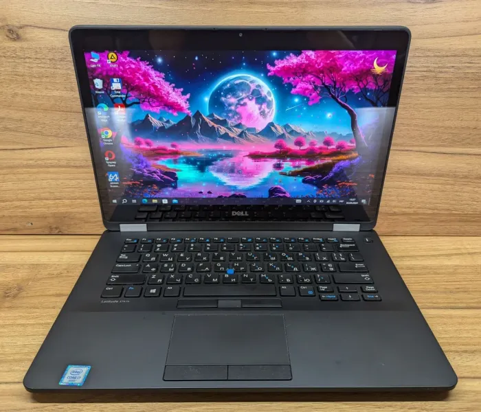Ультрабук Dell Latitude E7470 / 14" (2560x1440) IPS Touch / Intel Core i7-6600U (2 (4) ядра по 2.6 - 3.4 GHz) / 8 GB DDR4 / 256 GB SSD / Intel HD Graphics 520 / WebCam / Fingerprint / Windows 10 б/в - зображення 2