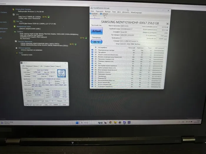 Мобільна робоча станція Lenovo ThinkPad P73 / 17.3" (1920x1080) IPS / Intel Core i7-9850H (6 (12) ядер по 2.6 - 4.6 GHz) / 16 GB DDR4 / 256 GB SSD + 256 GB SSD / nVidia Quadro P620, 4 GB GDDR5, 128-bit / WebCam  б/в - зображення 6