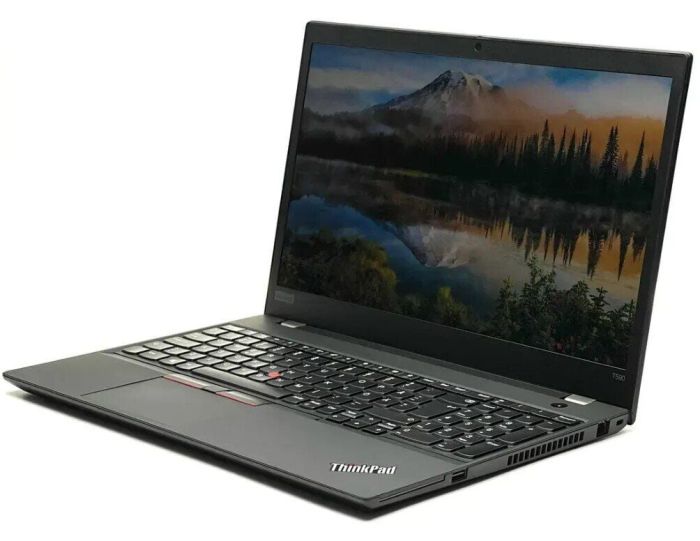 Ультрабук Б-клас Lenovo ThinkPad T590 / 15.6" (1920x1080) IPS / Intel Core i5-8265U (4 (8) ядра по 1.6 - 3.9 GHz) / 8 GB DDR4 / 128 GB SSD / nVidia GeForce MX250, 2 GB GDDR5, 64-bit / WebCam / Win 10 Pro б/в - изображение 5