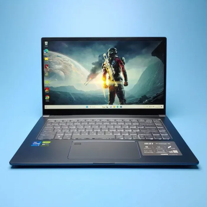 Ігровий ультрабук MSI Prestige 15 A11SCX / 15.6" (1920x1080) IPS / Intel Core i7-1185G7 (4 (8) ядра по 3.0 - 4.8 GHz) / 16 GB DDR4 / 512 GB SSD / nVidia GeForce GTX 1650 Max-Q, 4 GB GDDR5, 128-bit / WebCam / Win 11 Home б/в - зображення 2