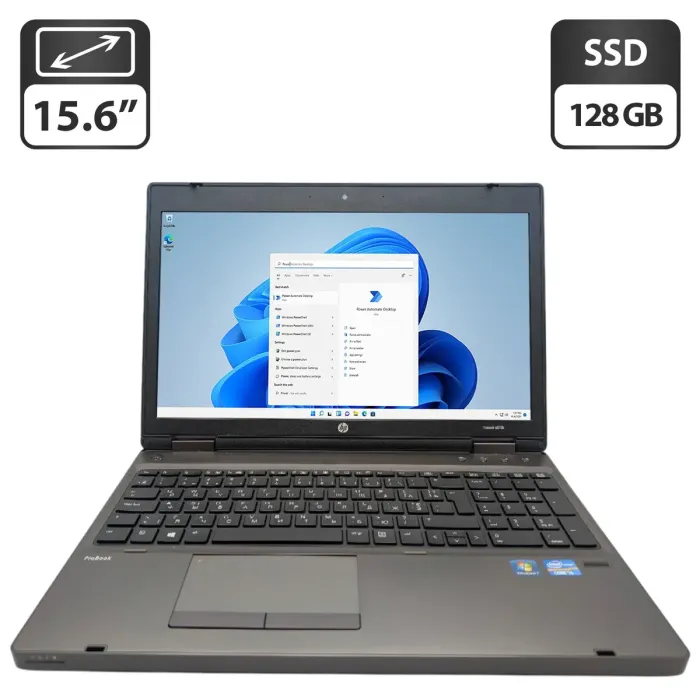 Ноутбук HP ProBook 6570b / 15.6" (1366x768) TN / Intel Core i5-3210M (2 (4) ядра по 2.5 - 3.1 GHz) / 8 GB DDR3 / 128 GB SSD / Intel HD Graphics 4000 / WebCam / DVD-ROM б/в - зображення 1