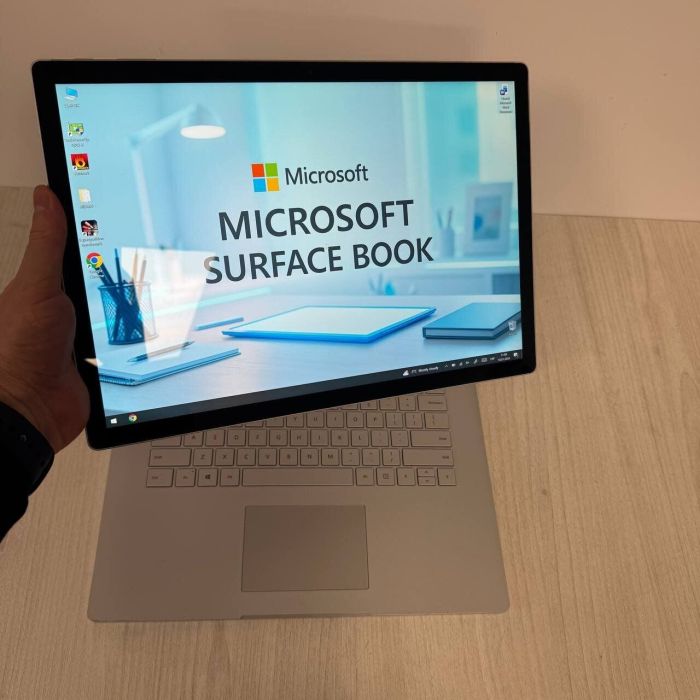 Ігровий ультрабук-трансформер Б-класу Microsoft Surface Book 2 / 15.0" (3240x2160) IPS Touch / Intel Core i7-8650U (4 (8) ядра по 1.9 - 4.2 GHz) / 16 GB DDR3 / 1000 GB SSD NVMe / nVidia GeForce GTX 1060, 6 GB GDDR5, 192-bit / WebCam б/в - изображение 8