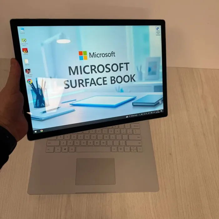 Ігровий ультрабук-трансформер Б-класу Microsoft Surface Book 2 / 15.0" (3240x2160) IPS Touch / Intel Core i7-8650U (4 (8) ядра по 1.9 - 4.2 GHz) / 16 GB DDR3 / 1000 GB SSD NVMe / nVidia GeForce GTX 1060, 6 GB GDDR5, 192-bit / WebCam б/в - изображение 8