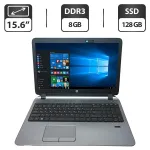 Ноутбук HP ProBook 455 G2 / 15.6" (1366x768) TN / AMD A6 Pro-7050B (2 ядра по 2.2 - 3.0 GHz) / 8 GB DDR3 / 128 GB SSD / AMD Radeon R4 Graphics / WebCam / DVD-ROM б/в