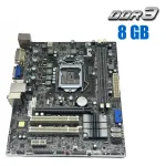 Комплект: материнська плата Elitegroup B75H2-M3 (rev 1.0) / LGA1155 / Intel Core i3-3240 (2 (4) ядра по 3.4 GHz) / 8 GB DDR3 / Intel HD Graphics 2500 + Кулер б/в