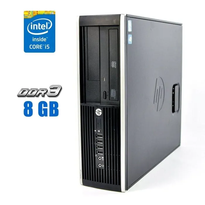 Комп'ютер HP Compaq 8300 Elite SFF / Intel Core i5-3450 (4 ядра по 3.1 - 3.5 GHz) / 8 GB DDR3 / 512 GB SSD / Intel HD Graphics 2500 / DVD-ROM б/в - зображення 1