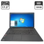 Ноутбук Toshiba Satellite Pro C70-B / 17.3" (1600x900) TN / AMD A4-5000 (4 ядра по 1.5 GHz) / 8 GB DDR3 / 120 GB SSD / AMD Radeon HD 8330 Graphics / WebCam / DVD-ROM б/в