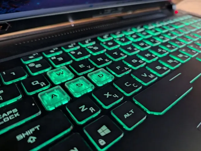 Ігровий ноутбук Asus TUF 706Q / 17.3" (1920x1080) IPS / AMD Ryzen 7 5800H (8 (16) ядер по 3.2 - 4.4 GHz) / 16 GB DDR4 / 512 GB SSD / nVidia GeForce RTX 3050 Ti, 4 GB GDDR6, 128-bit / WebCam / Windows 11 б/в - зображення 8