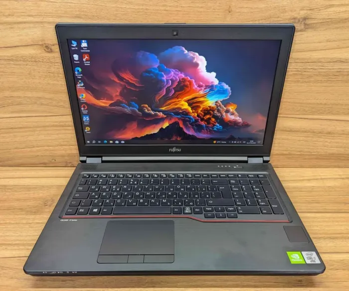 Мобільна робоча станція Fujitsu Celsius H7510 / 15,6" (1920x1080) IPS / Intel Core i7-10850H (6 (12) ядер по 2,7 - 5,1 ГГц) / 16 ГБ DDR4 / 512 ГБ SSD / nVidia Quadro T1000, 4 ГБ GDDR6, 128-біт / WebCam / HDMI / Windows 10 б/в - зображення 2