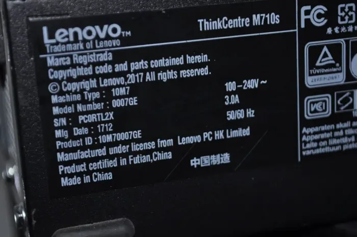 Комп'ютер Lenovo ThinkCentre M710s SFF / Intel Core i5-7400 (4 ядра по 3.0 - 3.5 GHz) / 32 GB DDR4 / 500 GB SSD / Intel HD Graphics 630 / DVD-ROM / Windows 11 Pro б/в - зображення 5
