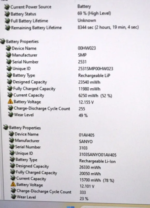 Ультрабук Б-клас Lenovo ThinkPad T470s / 14" (1920x1080) IPS / Intel Core i5-7300U (2 (4) ядра 2.6 - 3.5 GHz) / 16 GB DDR4 / 512 GB SSD / Intel HD Graphics 620 / WebCam / Два АКБ / Windows 11 Pro б/в - зображення 13