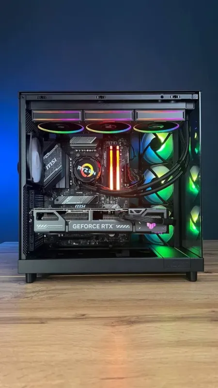 Збірка на замовлення: ігровий ПК NZXT H6 Flow Tower / AMD Ryzen 7 7800X3D (8 (16) ядер по 4,2 - 5,0 ГГц) / 32 ГБ DDR5 / 1000 ГБ SSD M.2 / nVidia GeForce RTX 5070, 12 ГБ GDDR7, 192-bit / 750 Вт - зображення 9