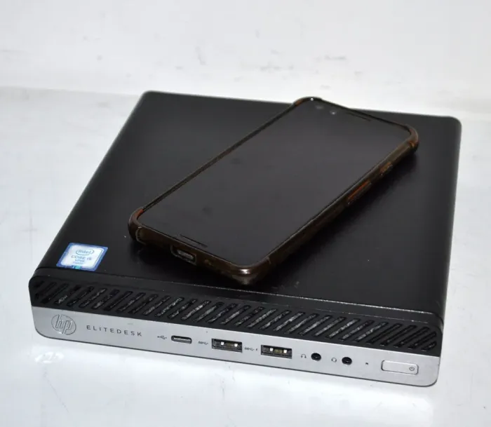 Неттоп Б-клас HP EliteDesk 800 G3 Desktop Mini USFF / Intel Core i5-6500T (4 ядра по 2.5 - 3.1 GHz) / 8 GB DDR4 / 240 GB SSD / Intel UHD Graphics 630 / DisplayPort / Windows 11 Pro / Блок живлення б/в - зображення 7