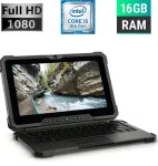Захищений планшет Dell Latitude 7212 Rugged Extreme / 11,6'' (1920x1080) IPS / Intel Core i5-8350U (4 (8) ядра по 1,7 - 3,6 ГГц) / 16 ГБ DDR3 / 256 ГБ SSD / Intel UHD Graphics 620 / WebCam / 4G LTE / Дві АКБ б/в