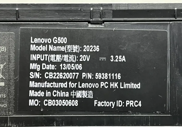 Ноутбук Б-клас Lenovo G500 / 15.6" (1366x768) TN / Intel Celeron 1005M (2 ядра по 1.9 GHz) / 8 GB DDR3 / 128 GB SSD / Intel HD Graphics / WebCam б/в - зображення 8