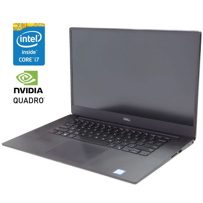 Мобільна робоча станція Dell Precision 5530 / 15,6" (1920x1080) IPS / Intel Core i7-8850H (6 (12) ядра по 2,6 - 4,3 ГГц) / 16 ГБ DDR4 / 512 ГБ SSD / nVidia Quadro P1000, 4 ГБ GDDR5, 128-біт / WebCam / Win 11 Pro б/в - изображение 1