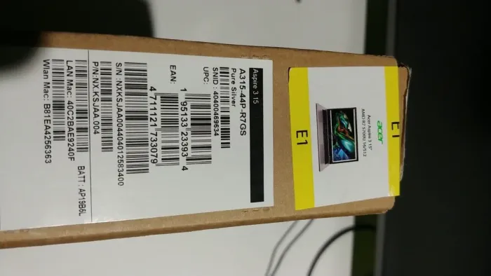 Ультрабук Acer Aspire 3 15 A315-44P-R7GS / 15.6" (1920x1080) TN / AMD Ryzen 7 5700U (8 (16) ядер по 1.8 - 4.3 GHz) / 16 GB DDR4 / 512 GB SSD / AMD Radeon Graphics / WebCam / Win 11 - зображення 12