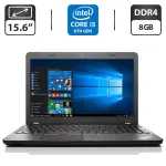 Ноутбук Lenovo ThinkPad E560 / 15.6" (1366x768) TN / Intel Core i5-6200U (2 (4) ядра по 2.3 - 2.8 GHz) / 8 GB DDR4 / 500 GB HDD / Intel HD Graphics 520 / WebCam / HDMI б/в