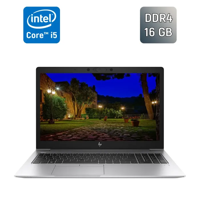 Ультрабук Б-клас HP EliteBook 850 G6 / 15.6" (1920x1080) IPS / Intel Core i5-8365U (4 (8) ядра по 1.6 - 4.1 GHz) / 16 GB DDR4 / 512 GB SSD / Intel UHD Graphics / Fingerprint / WebCam / Windows 10 б/в - зображення 1