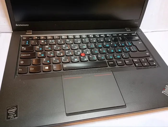 Ультрабук Б-клас Lenovo ThinkPad T440s / 14" (1920x1080) IPS / Intel Core i5-4300U (2 (4) ядра по 1.9 - 2.9 GHz) / 8 GB DDR3 / 120 GB SSD / Intel HD Graphics 4400 / WebCam б/в - зображення 8