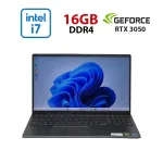 Ігровий ультрабук Dell Vostro 15 7510 / 15,6" (1920x1080) IPS / Intel Core i7-11800H (8 (16) ядер по 2,3 - 4,6 ГГц) / 16 ГБ DDR4 / 480 ГБ SSD / nVidia GeForce RTX 3050, 4 ГБ GDDR6, 128-біт / WebCam б/в