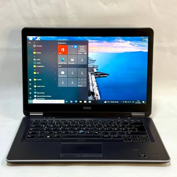 Ноутбук Б-клас Dell Latitude E7440 / 14" (1920x1080) IPS / Intel Core i7-4600U (2 (4) ядра по 2.1 - 3.3 GHz) / 8 GB DDR3 / 250 GB SSD / Intel HD Graphics 4400 / WebCam / Windows 10 Pro б/в - зображення 2