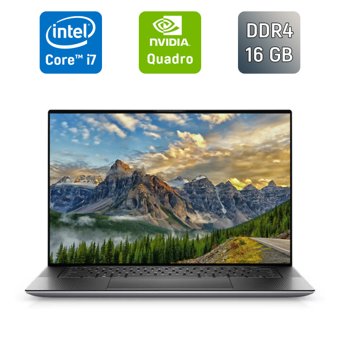 Мобільна робоча станція Dell Precision 5560 / 15,6" (1920x1080) IPS / Intel Core i7-11850H (8 (16) ядер по 2,5 - 4,8 ГГц) / 16 ГБ DDR4 / 512 ГБ SSD / nVidia Quadro T1200, 4 ГБ GDDR6, 128-біт / TouchID / WebCam / Windows 10 б/в - зображення 1