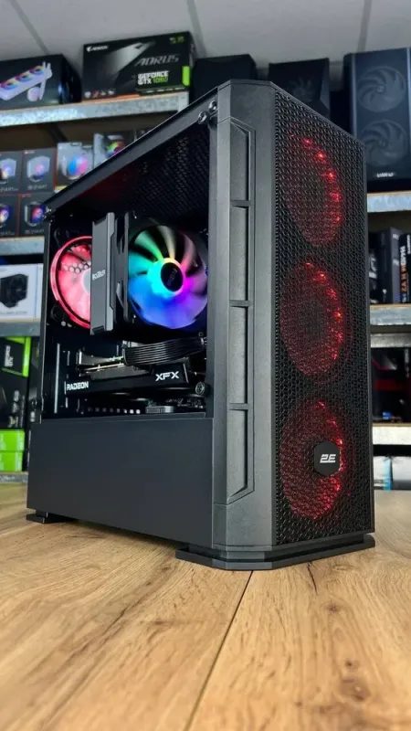 Збірка під замовлення: комп'ютер 2E Gaming PC Case Calleo GB700 Tower / AMD Ryzen 5 3600 (6 (12) ядер по 3.6 - 4.2 GHz) / 16 GB DDR4 / 500 GB SSD M.2 + 2000 GB HDD / AMD Radeon RX 6600, 8 GB GDDR6, 128-bit / 650W - зображення 4