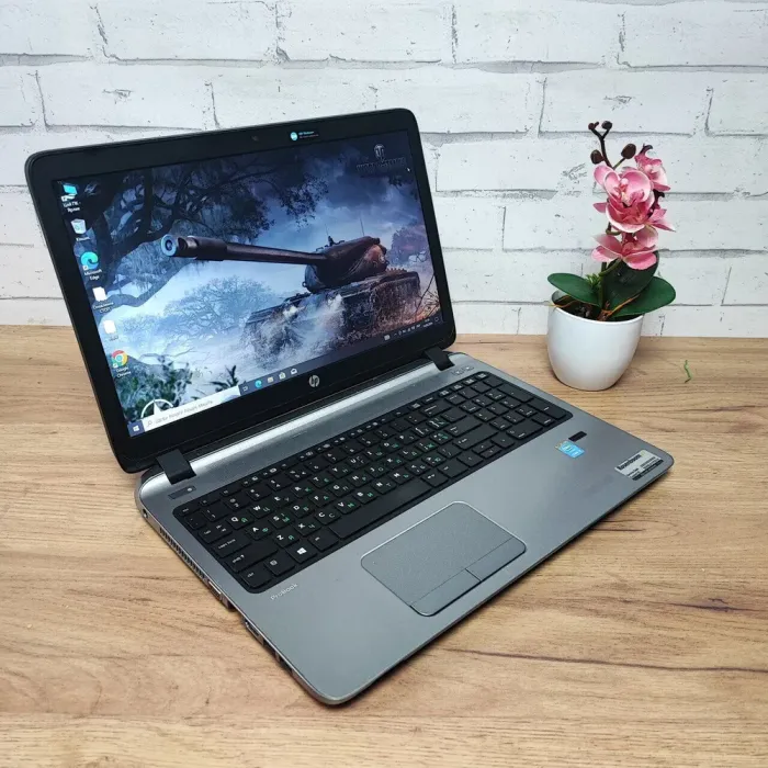 Ноутбук HP ProBook 450 G2 / 15.6" (1366x768) TN / Intel Core i3-5010U (2 (4) ядра по 2.1 GHz) / 8 GB DDR3 / 128 GB SSD / Intel HD Graphics 5500 / WebCam / DVD-RW б/в - зображення 3