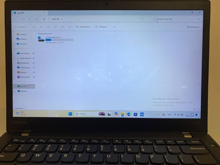 Ультрабук Б-клас Lenovo ThinkPad T470s / 14" (1920x1080) IPS / Intel Core i5-7200U (2 (4) ядра 2.5 - 3.1 GHz) / 8 GB DDR4 / 256 GB SSD M.2 / Intel HD Graphics 620 / WebCam / HDMI б/в - зображення 8