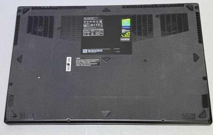 Ігровий ноутбук MSI MegaBook GS63 Stealth 8RE / 15.6" (1920x1080) IPS / Intel Core i7-8750H (6 (12) ядер по 2.2 - 4.1 GHz) / 32 GB DDR4 / 512 GB SSD / nVidia GeForce GTX 1060, 6 GB GDDR5, 192-bit / WebCam б/в - изображение 7