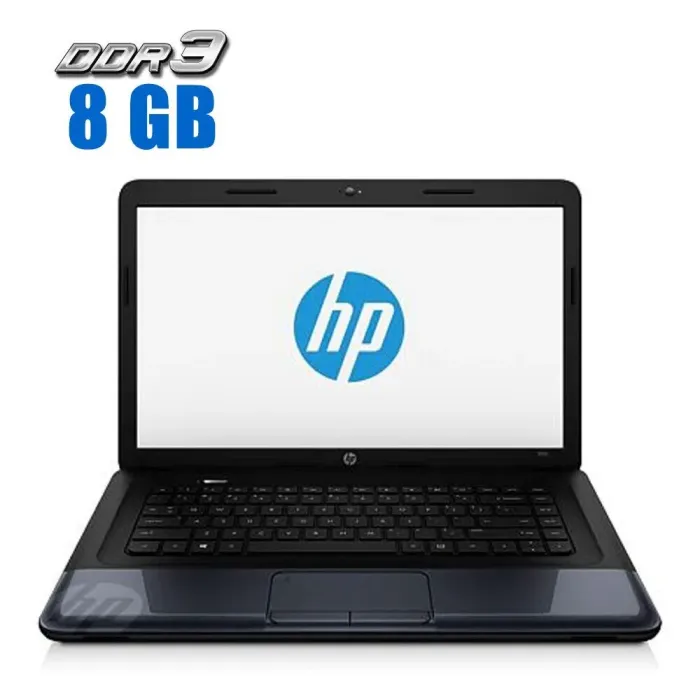 Ноутбук HP 2000 / 15.6" (1366x768) TN / Intel Core i3-3110M (2 (4) ядра по 2.4 GHz) / 8 GB DDR3 / 500 GB HDD / Intel HD Graphics 4000 / WebCam б/в - зображення 1
