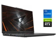 Ігровий ноутбук Б-клас Gigabyte Aorus 17 XE5 / 17.3" (1920x1080) IPS / Intel Core i7-12700H (14 (20) ядер по 3.5 - 4.7 GHz) / 16 GB DDR5 / 1000 GB SSD / nVidia GeForce RTX 3070 Ti, 8 GB GDDR6, 256-bit / WebCam б/в