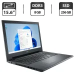 Ноутбук Б-клас Dell Inspiron 3543 / 15.6" (1366x768) TN / Intel Core i5-5200U (2 (4) ядра по 2.2 - 2.7 GHz) / 8 GB DDR3 / 256 GB SSD / Intel HD Graphics 5500 / WebCam б/в
