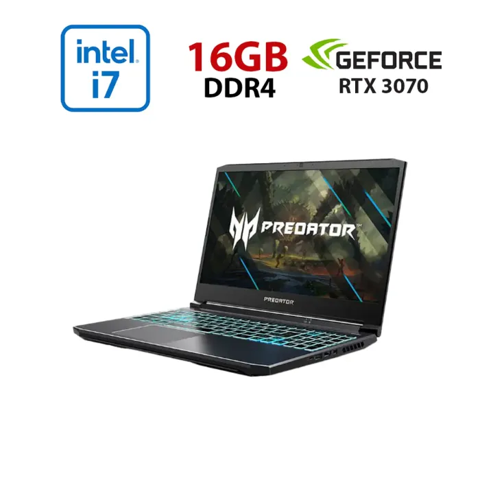 Ігровий ноутбук Acer Predator Helios 300 PH315-53-720R / 15,6" (1920x1080) IPS / Intel Core i7-10750H (6 (12) ядер по 2,6 - 4,8 ГГц) / 16 ГБ DDR4 / 960 ГБ SSD / nVidia GeForce RTX 3070, 8 ГБ GDDR6, 256-біт / Веб-камера б/в - зображення 1