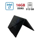 Ультрабук-трансформер Б-клас Lenovo Yoga 7 14IRL8 x360 / 14" (2240x1400) IPS Touch / Intel Core i7-1355U (10 (12) ядра по 1.2 - 5.0 GHz) / 16 GB DDR5 / 512 GB SSD / Intel Iris Xe / WebCam б/в