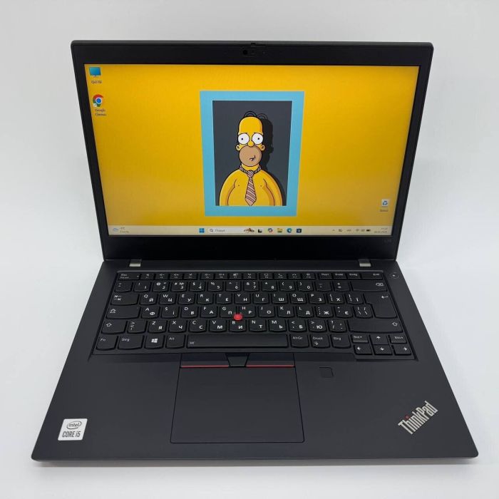 Ультрабук Lenovo ThinkPad L14 / 14" (1920x1080) IPS / Intel Core i5-10210U (4 (8) ядра по 1.6 - 4.2 GHz) / 16 GB DDR4 / 256 GB SSD / Intel UHD Graphics for 10th Generation / WebCam б/в - зображення 3