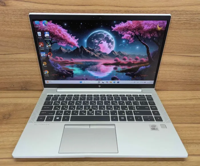 Ультрабук HP EliteBook 840 G7 / 14" (1920x1080) IPS / Intel Core i7-10610U (4 (8) ядра по 1.8 - 4.9 GHz) / 16 GB DDR4 / 512 GB SSD / Intel UHD Graphics / TouchID / WebCam / Windows 10 б/в - зображення 2