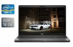 Ультрабук Dell Latitude 5500 / 15.6" (1366x768) TN / Intel Core i5-8365U (4 (8) ядра по 1.6 - 4.1 GHz) / 16 GB DDR4 / 256 GB SSD / Intel UHD Graphics / WebCam / HDMI б/в