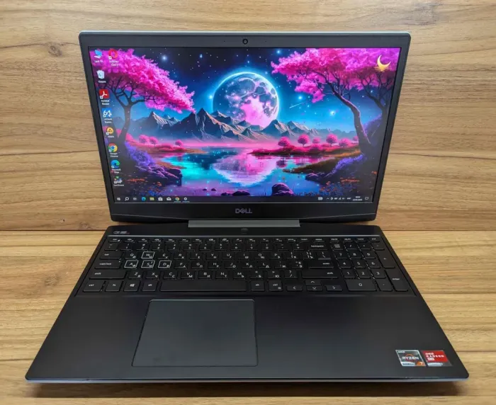 Ігровий ноутбук Dell G5 5505 / 15.6" (1920x1080) IPS / AMD Ryzen 7 4800H (8 (16) ядер по 2.9 - 4.2 GHz) / 32 GB DDR4 / 512 GB SSD / AMD Radeon RX 5600M, 6 GB GDDR6, 192-bit / WebCam / Windows 10 б/в - зображення 2