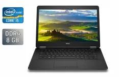 Ультрабук Dell Latitude E7470 / 14" (1920x1080) IPS / Intel Core i5-6300U (2 (4) ядра по 2.4 - 3.0 GHz) / 8 GB DDR4 / 256 GB SSD / Intel HD Graphics 520 / HDMI / WebCam / Windows 10 б/в