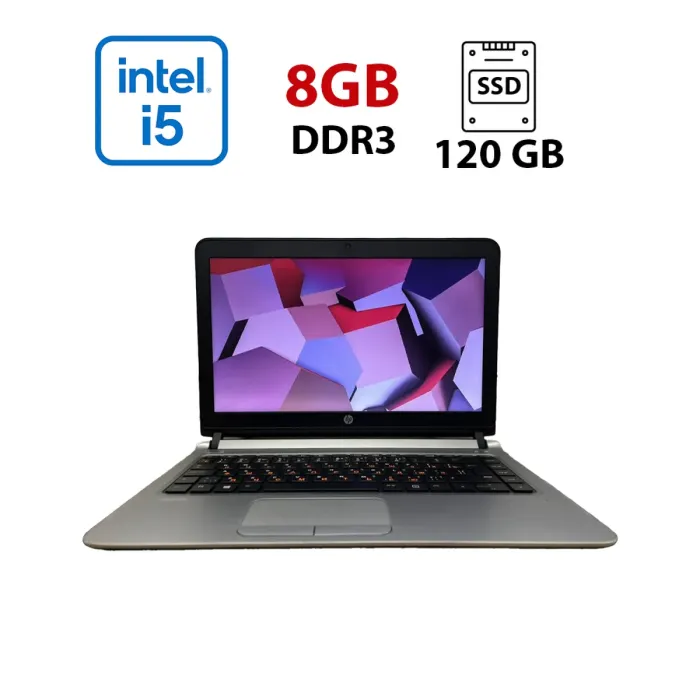 Ноутбук Б-клас HP ProBook 430 G3 / 13.3" (1366x768) TN / Intel Core i5-6200U (2 (4) ядра по 2.3 - 2.8 GHz) / 8 GB DDR3 / 120 GB SSD / Intel HD Graphics 520 / WebCam б/в - зображення 1