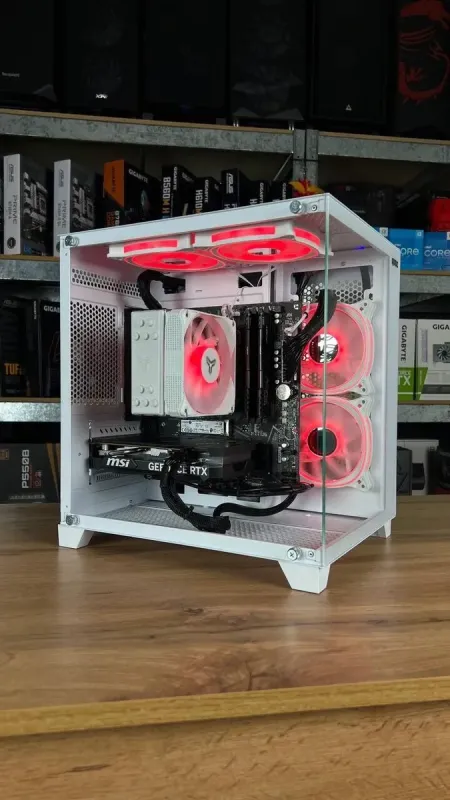 Збірка під замовлення: ігровий ПК Qube Reef ARGB White Tower / AMD Ryzen 5 5600 (6 (12) ядер по 3.5 - 4.4 GHz) / 32 GB DDR4 / 1000 GB SSD M.2 / nVidia GeForce RTX 4060, 8 GB GDDR6, 128-bit / 650W - зображення 3