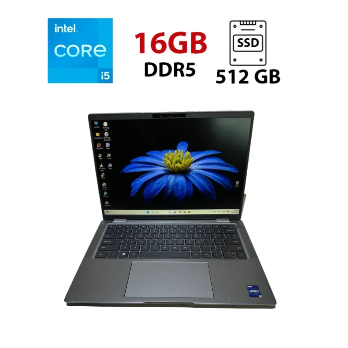Ультрабук Dell Latitude 7440 / 14" (1920x1200) IPS / Intel Core i5-1345U (10 (12) ядер по 1.6 - 4.7 GHz) / 16 GB DDR5 / 512 GB SSD / Intel Iris Xe Graphics / WebCam б/в - зображення 1