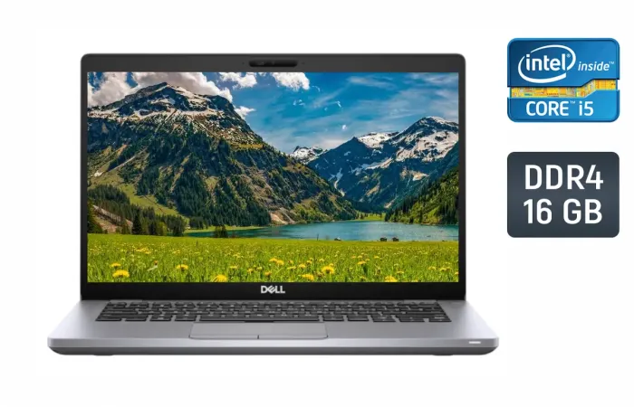 Ультрабук Dell Latitude 5410 / 14" (1920x1080) IPS / Intel Core i5-10310U (4 (8) ядра по 1.7 - 4.4 GHz) / 16 GB DDR4 / 480 GB SSD / Intel UHD Graphics / WebCam / HDMI / Windows 10 б/в - зображення 1