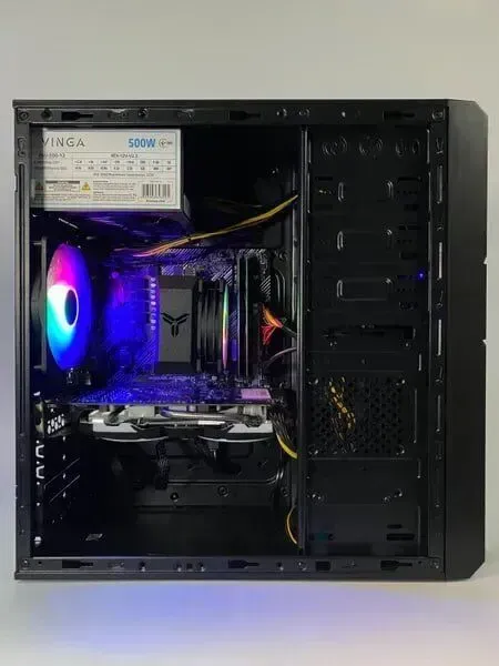 Ігровий ПК GameMax MT521-NP / AMD Ryzen 5 2600 (6 (12) ядер по 3.4 - 3.9 GHz) / 16 GB DDR4 / 128 GB SSD + 1000 GB HDD / AMD Radeon RX 570, 8 GB GDDR5, 256-bit / 500 W / Asus Prime A520M-K б/в - зображення 5