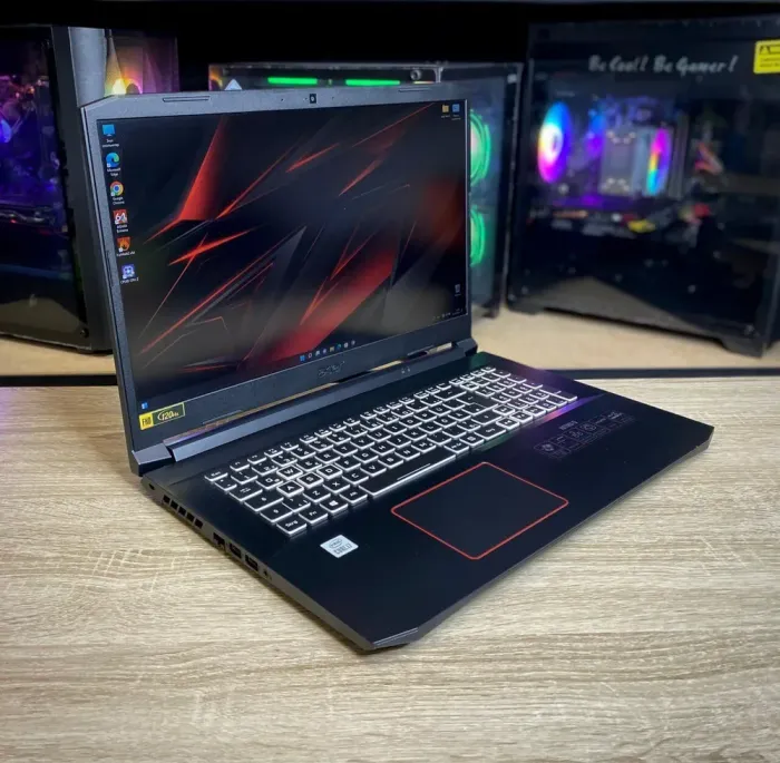 Ігровий ноутбук Acer Nitro 5 / 17.3" (1920x1080) IPS / Intel Core i7-10750H (6 (12) ядер по 2.6 - 5.0 GHz) / 16 GB DDR4 / 512 GB SSD / nVidia GeForce RTX 3060, 6 GB GDDR6, 192-bit / WebCam б/в - зображення 3