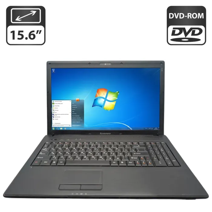 Ноутбук Lenovo G560 / 15.6" (1366x768) TN / Intel Core i3-350M (2 (4) ядра по 2.2 GHz) / 6 GB DDR3 / 500 GB HDD / Intel HD Graphics / WebCam / DVD-ROM / АКБ не держит б/в - зображення 1