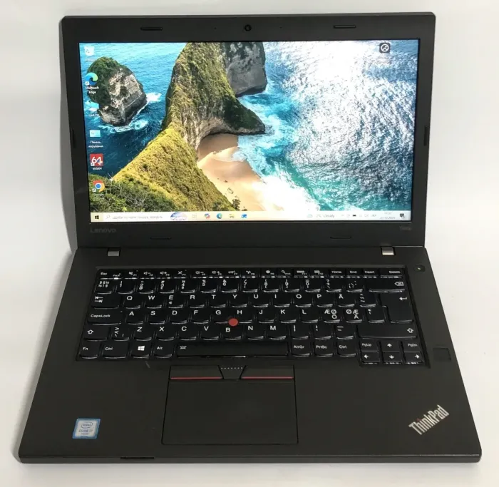 Ігровий ноутбук Lenovo ThinkPad T460p / 14" (1920x1080) IPS / Intel Core i7-6700HQ (4 (8) ядра по 2.6 - 3.5 GHz) / 8 GB DDR4 / 256 GB SSD / nVidia GeForce 940MX, 2 GB GDDR5, 64-bit / WebCam / Win 10 Home б/в - зображення 2